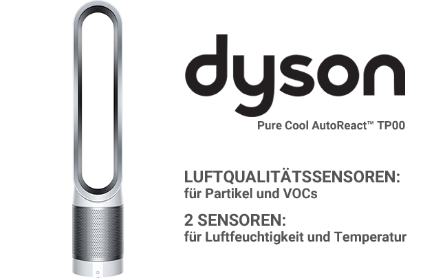 Luftreiniger Dyson Pure Cool AutoReact™ TP00 – Sensoren