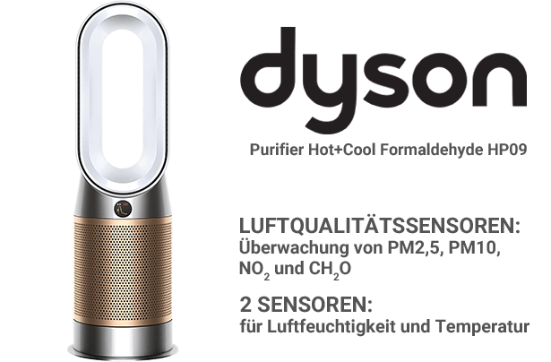 Dyson Purifier Hot+Cool Formaldehyde HP09 – Sensoren