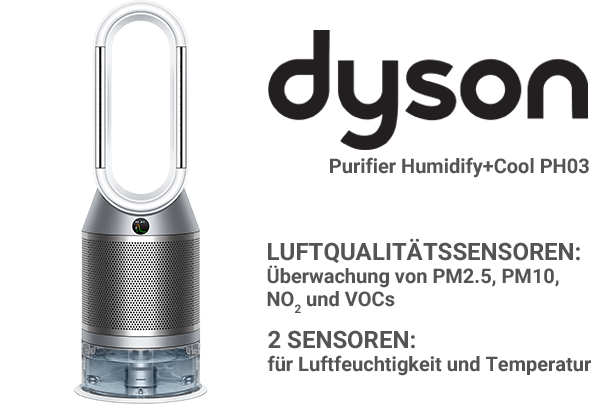 Dyson Purifier Humidify+Cool PH03 – Sensoren