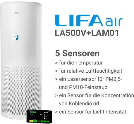 LIFAair LA500V + LAM01 Sensoren